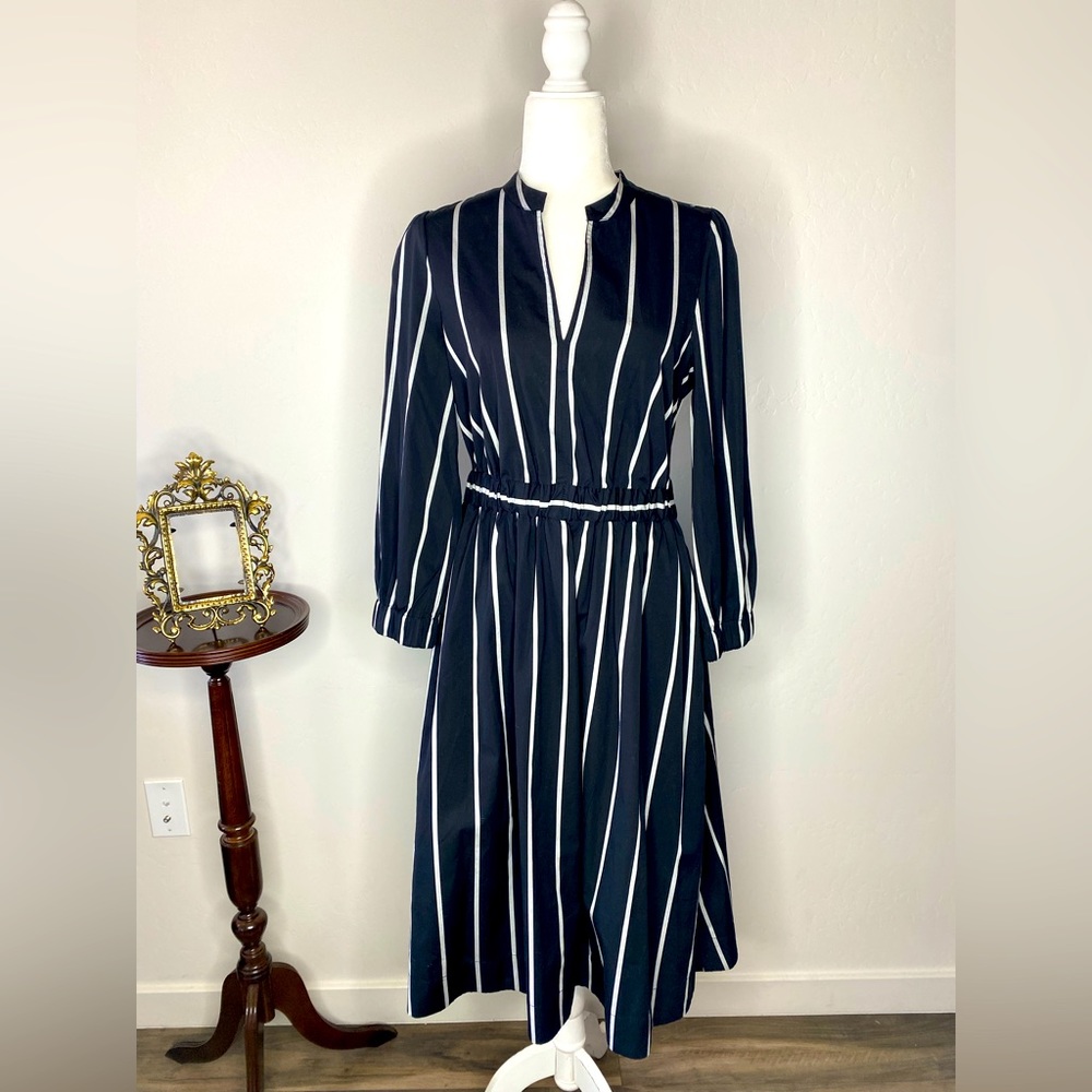 J Crew striped dress with pockets